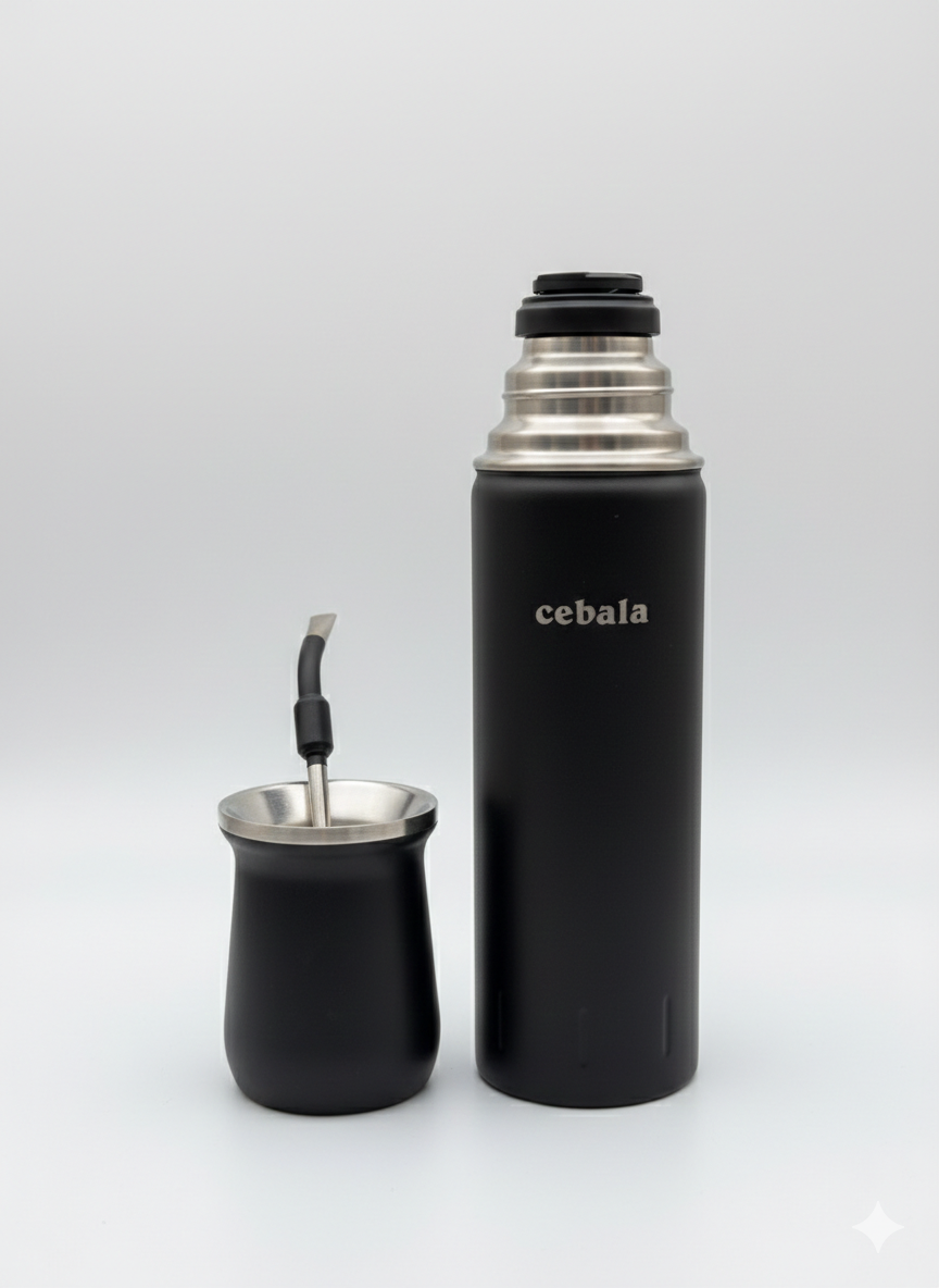 Combo 2 -Mate, Bombilla Inox y Termo
