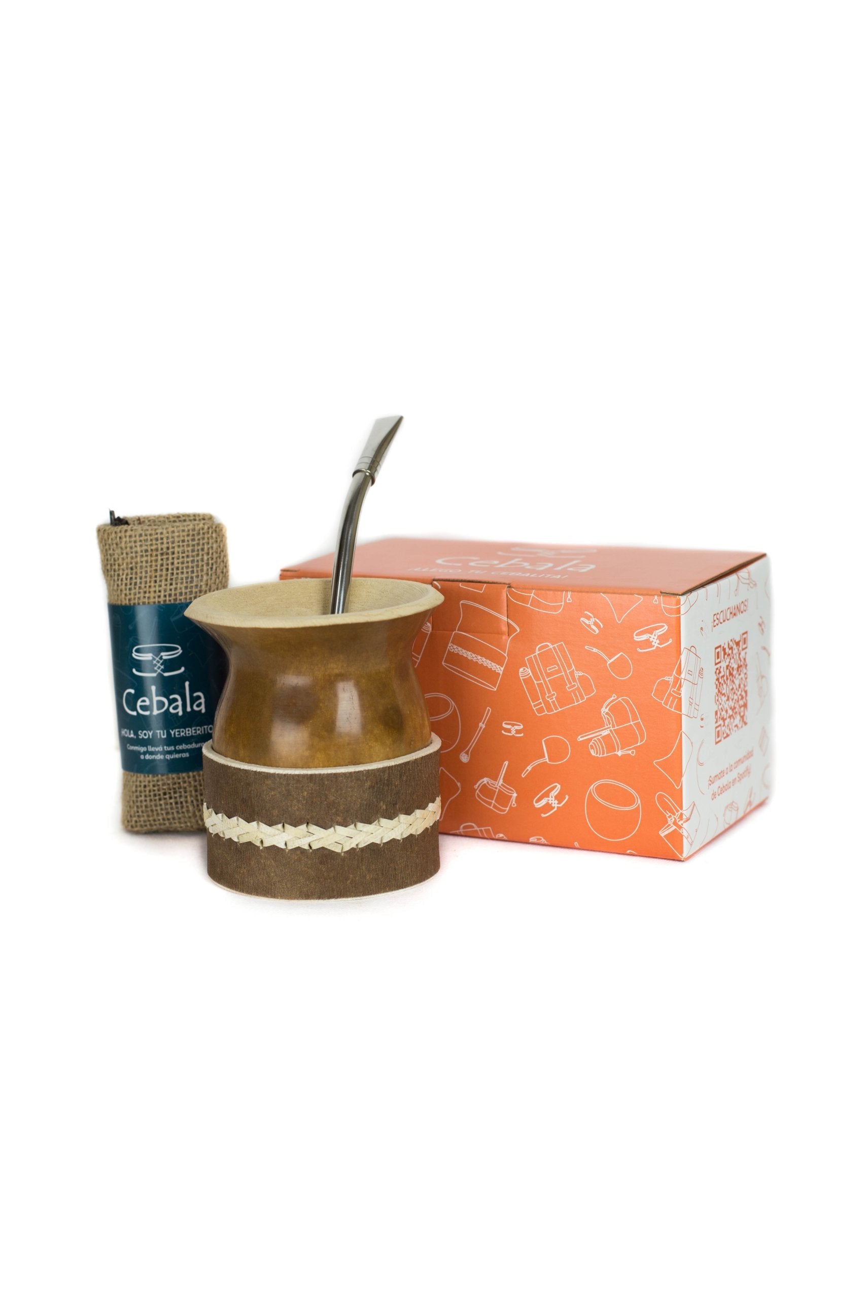 Combo 4 -Mate Vuelo, Bombilla Alpaca y Posa Mate