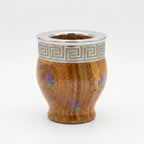 Mate Imperial de Algarrobo Pintado a Mano – Edición Artesanal