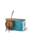 Combo 10 -Mate, Bombilla Alpaca y Posa Mate de Alambre