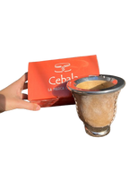 Mate de calabaza forrado con virola