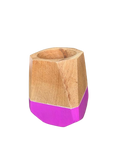 Mate De Algarrobo Hexagonal Rosado