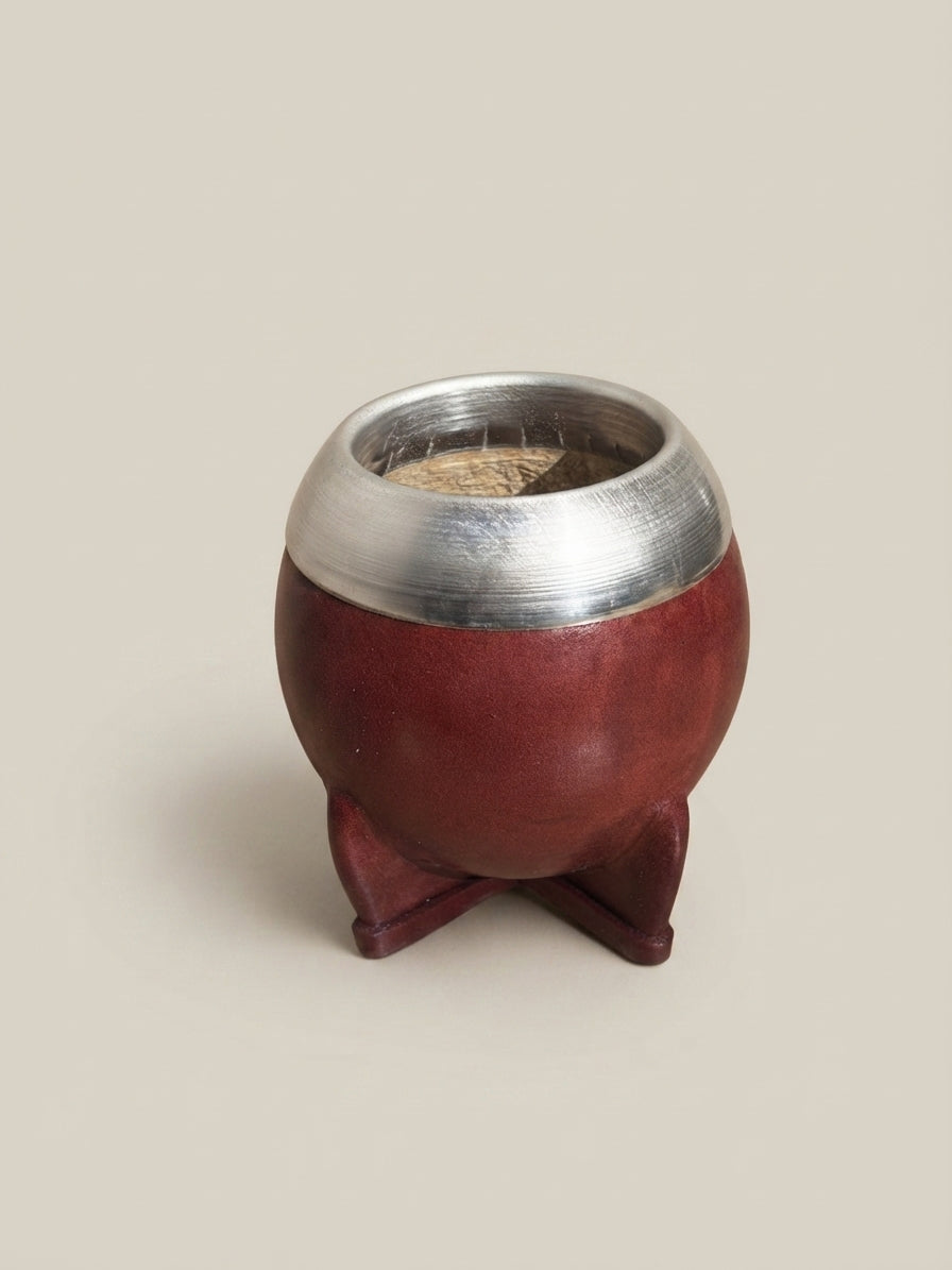 Mate De Calabaza Forrado virola joyero acero