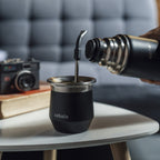 Combo Matero Regalo Empresarial –  Mate de Acero, Bombilla y Termo